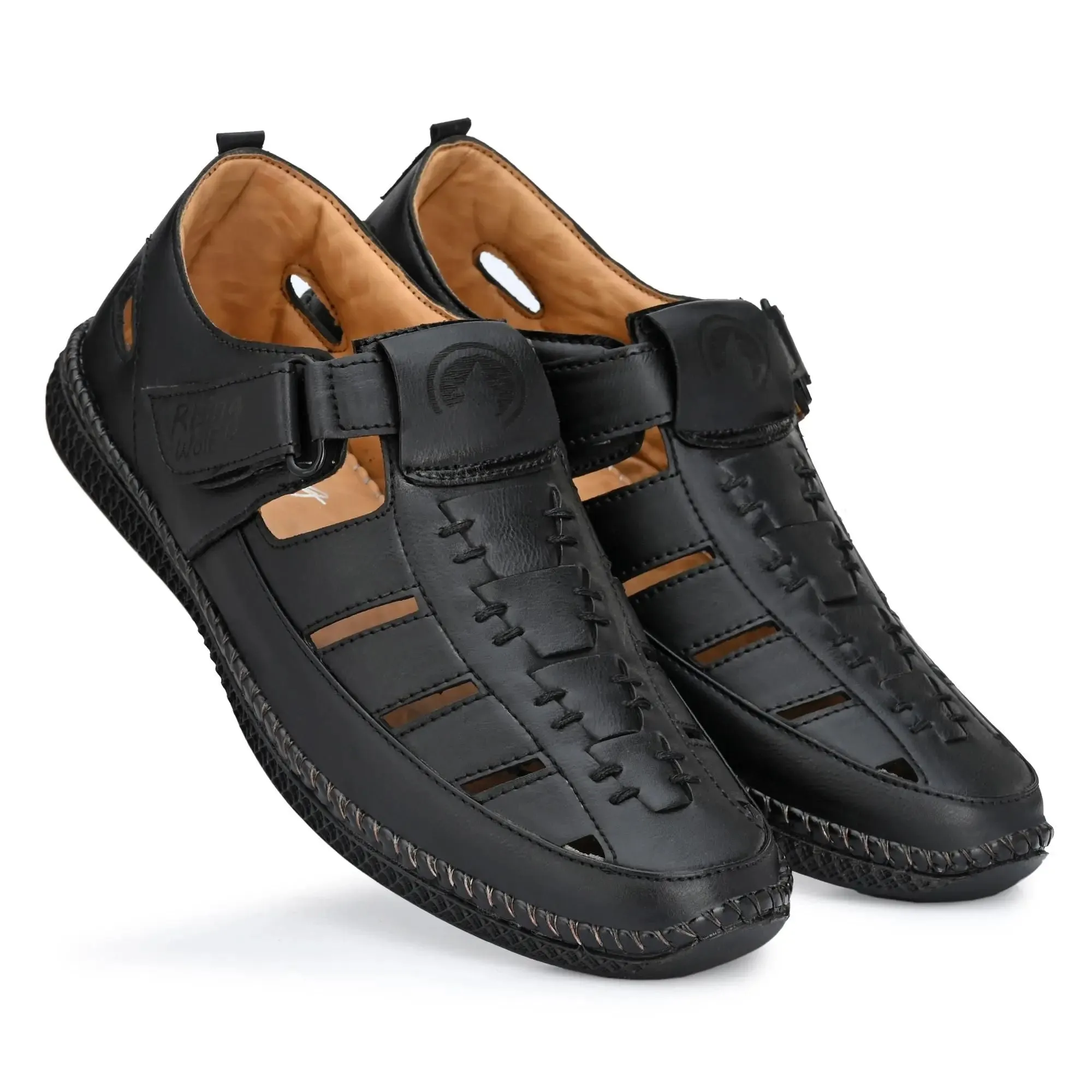 Mens Synthetic Casual Sandals for Men Black Color