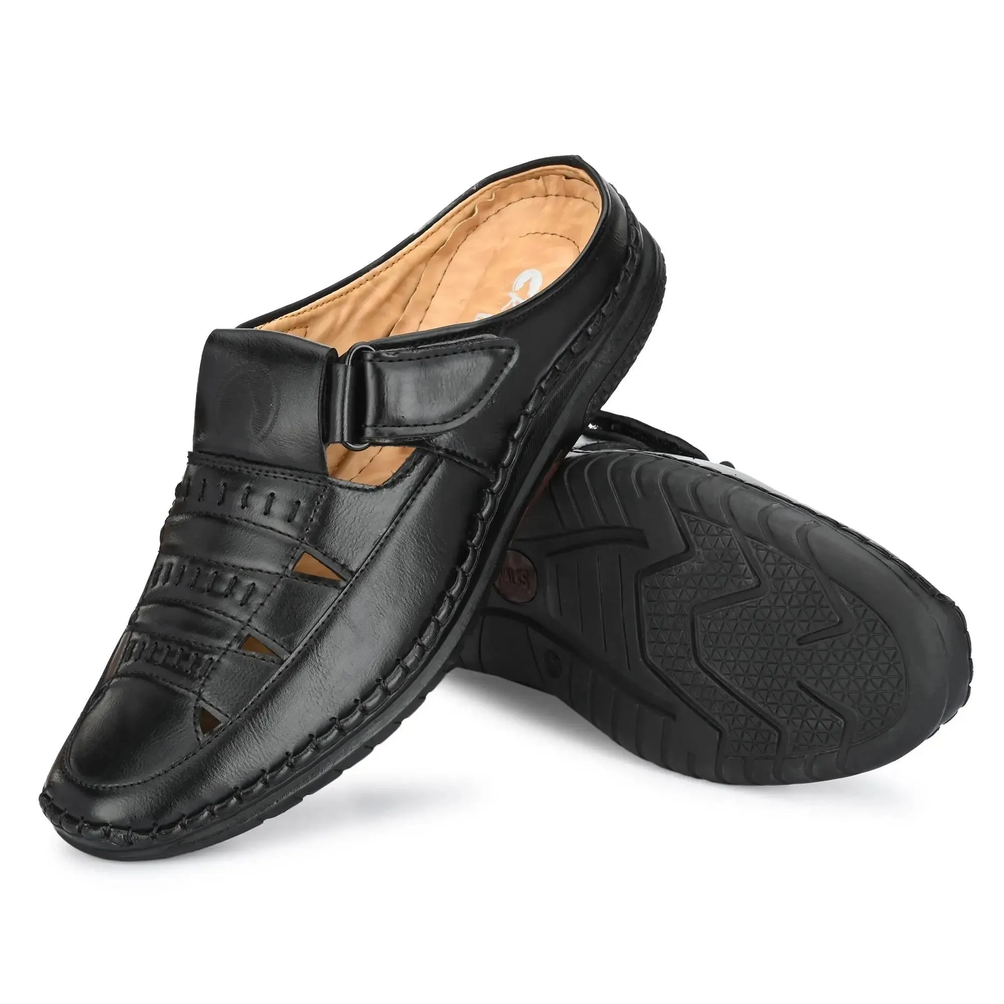 Mens Synthetic Casual Sandals for Men Black