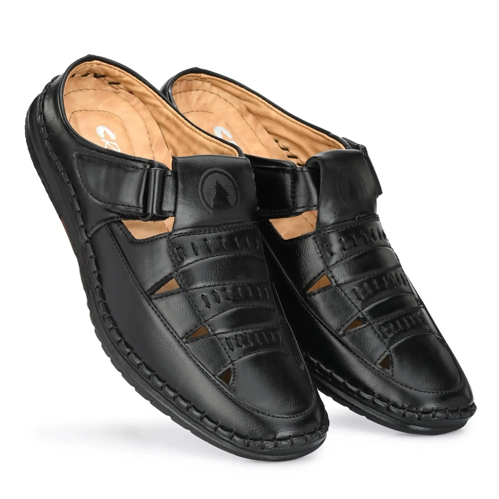 Mens Synthetic Casual Sandals for Men Black