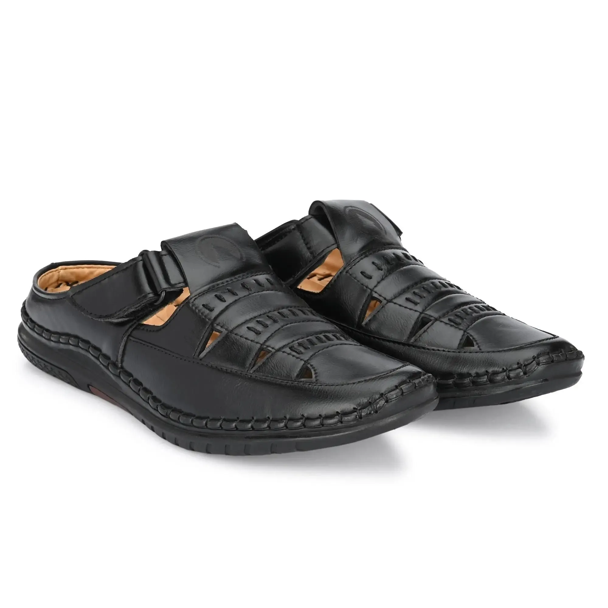 Mens Synthetic Casual Sandals for Men Black