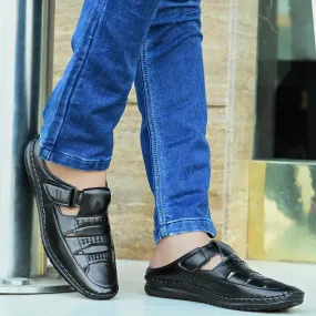 Mens Synthetic Casual Sandals for Men Black