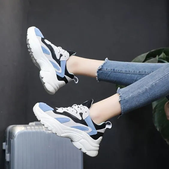 Mesh Breathable Color Block Sneakers