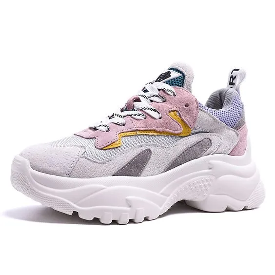 Mesh Breathable Color Block Sneakers