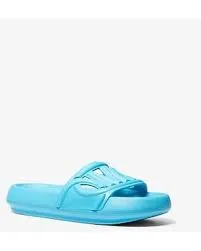 Michael Kors Women's MMK Splash Slide Sandals  Blue 8 M US