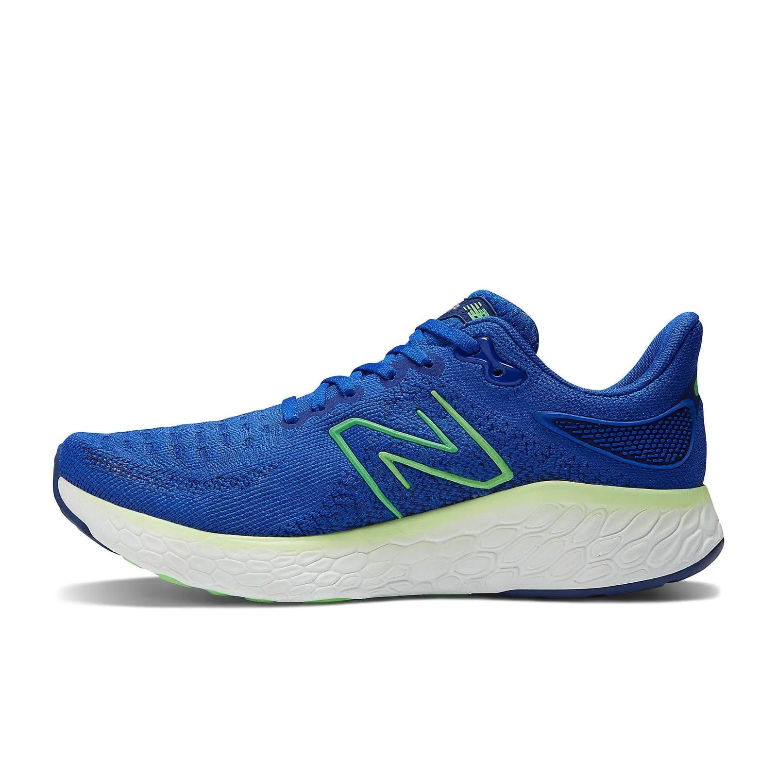 New Balance Fresh Foam X 1080 v12 (Mens) - Blue with Green Apple and Vibrant Spring