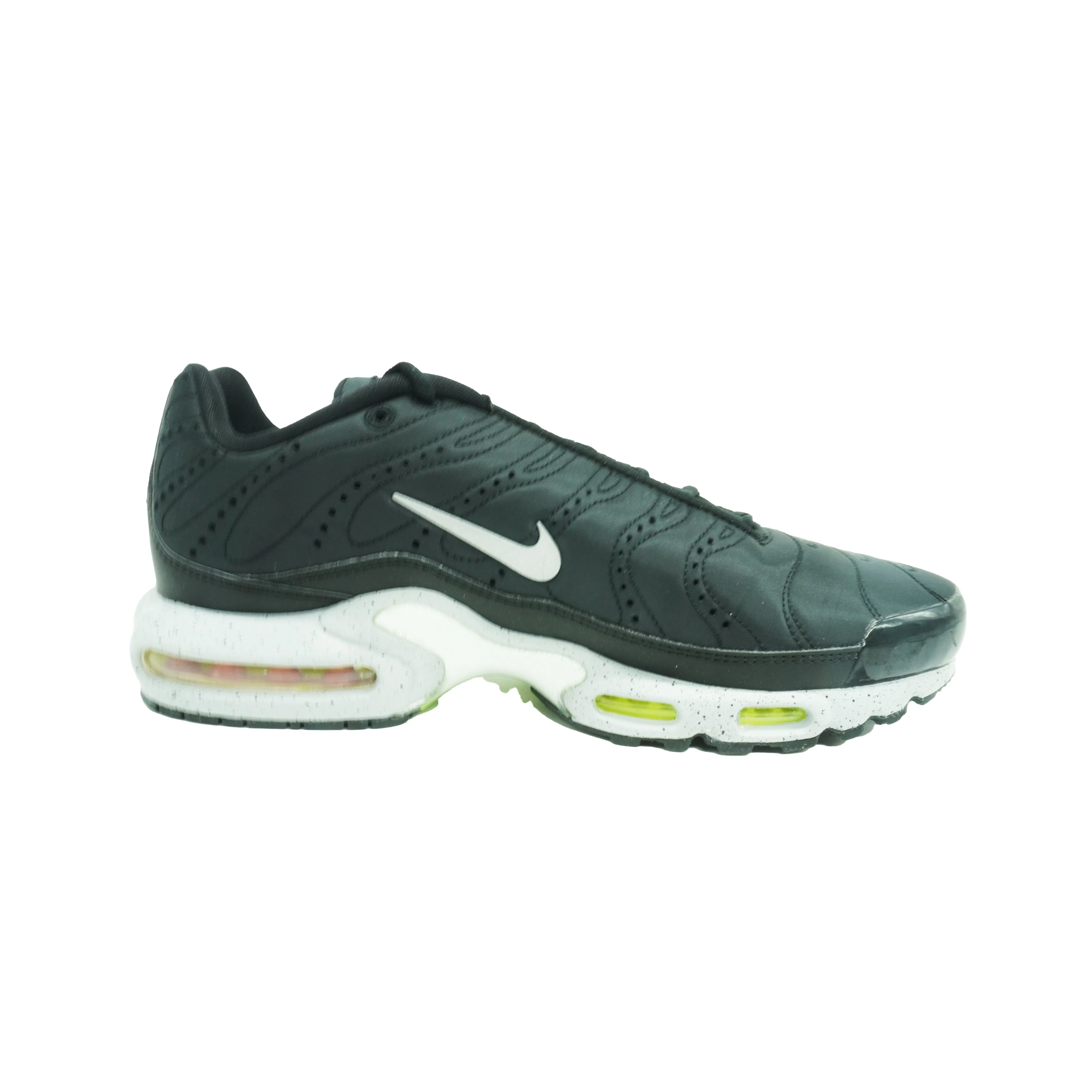 Nike Men's Air Max Plus PRM Running Athletic Shoes Black Size 10.5