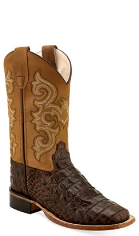 Old West Kids Boot Gator Print Boot