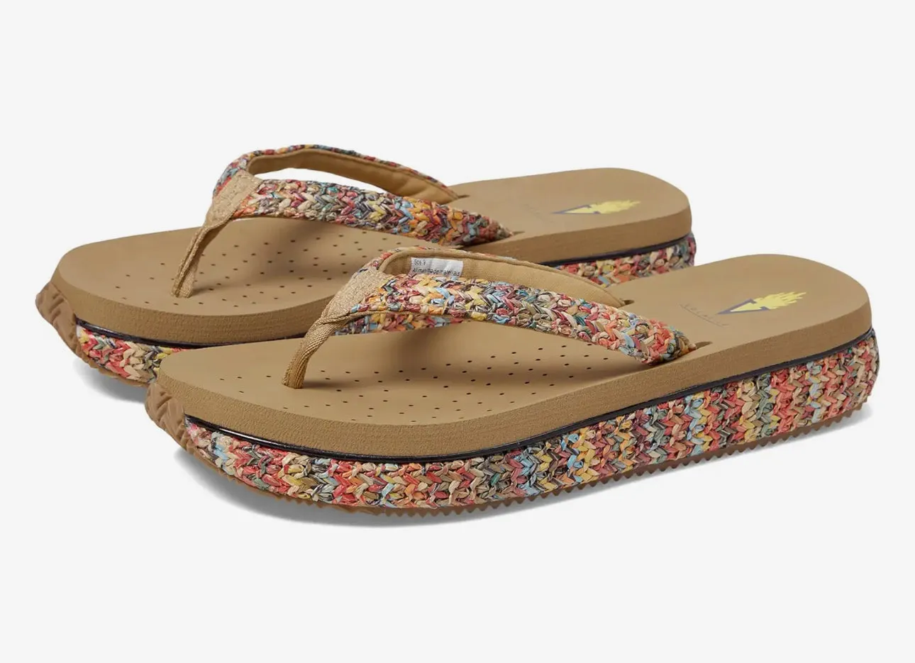 PALAU SYNTHETIC RAFFIA LOW THONG SANDAL