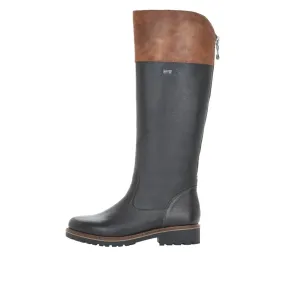 Remonte Women's Tall Dual Color Boots - Black/ Brown
