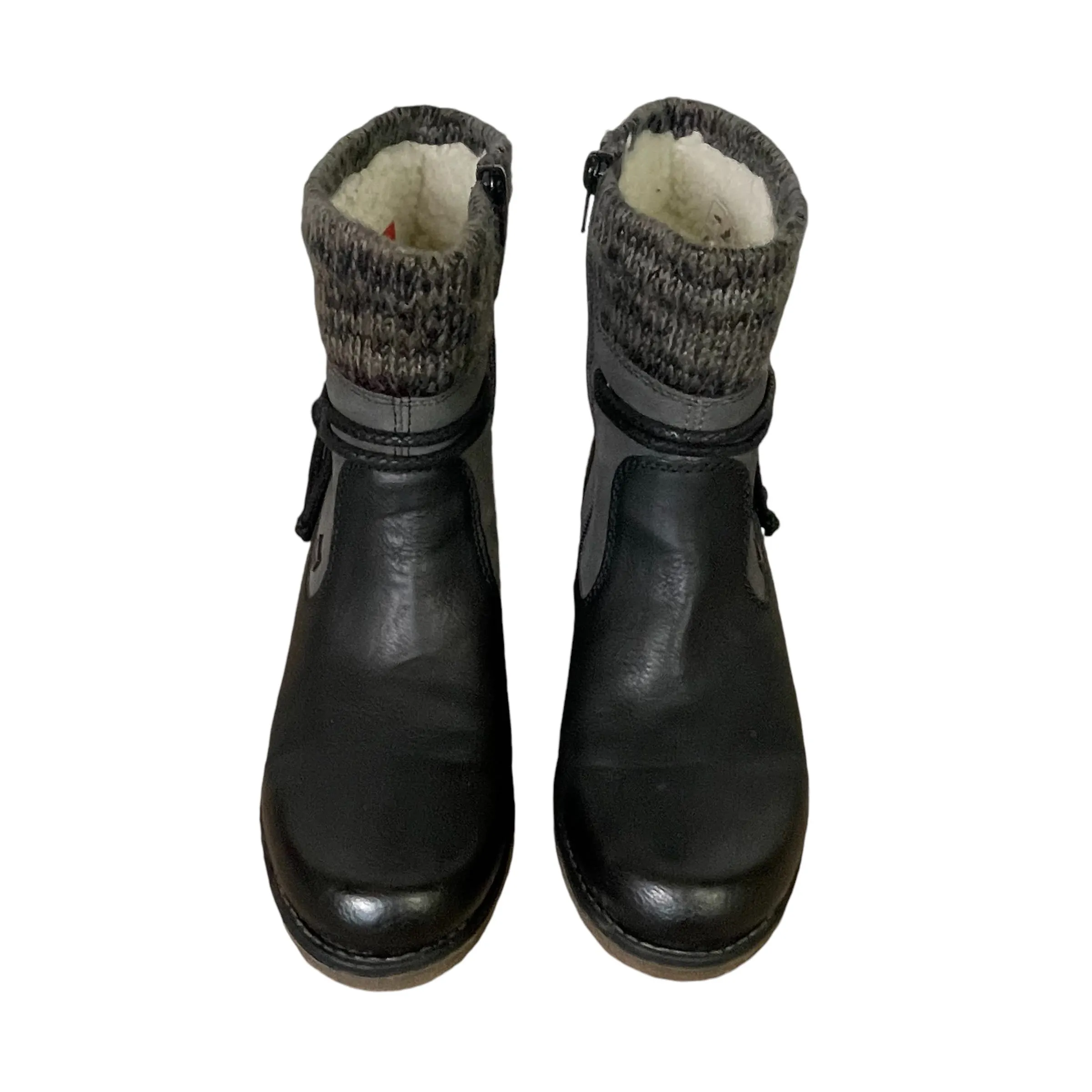 Rieker | Women's Black Leather Fee 88 Boots | Size: 40