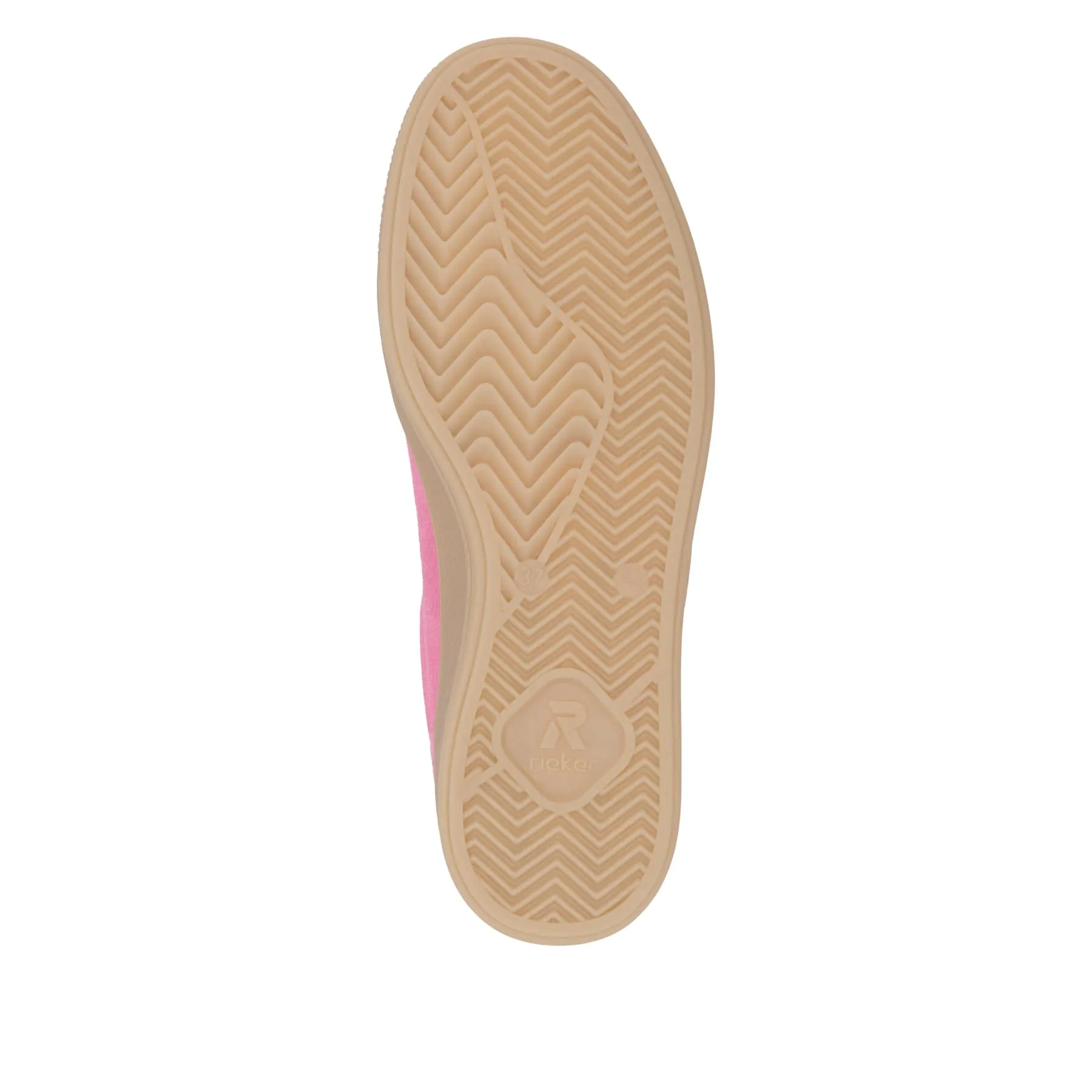 Rieker Womens Fashion Suede Trainers - Pink