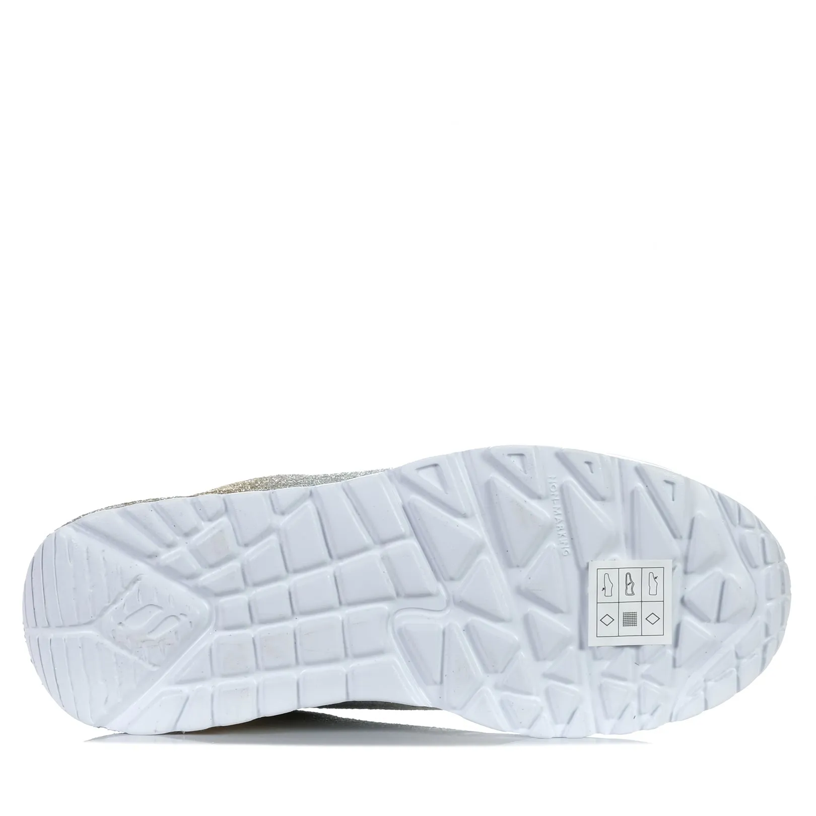 Skechers Kids' Uno Lite - Metallic Shimmers 310393L White Multi