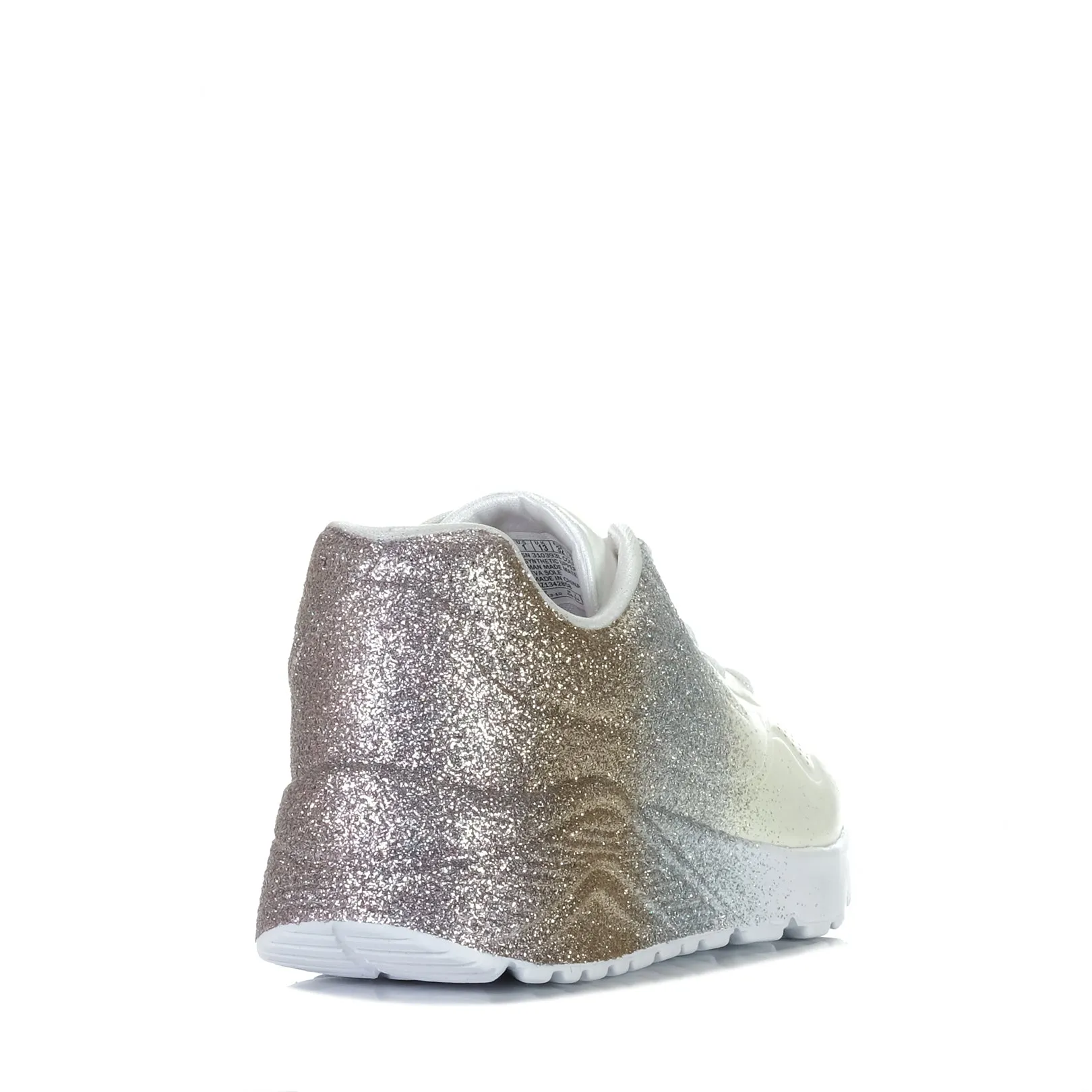 Skechers Kids' Uno Lite - Metallic Shimmers 310393L White Multi