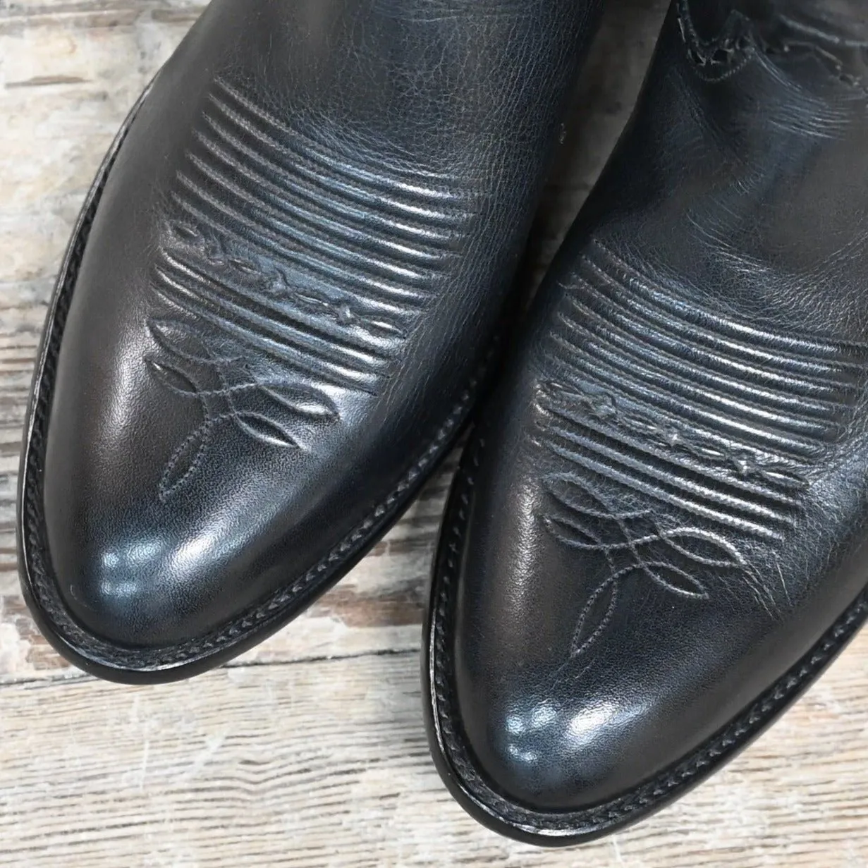Stallion Men's Western Boot W/Lacing On Top And Buckstitching On Side