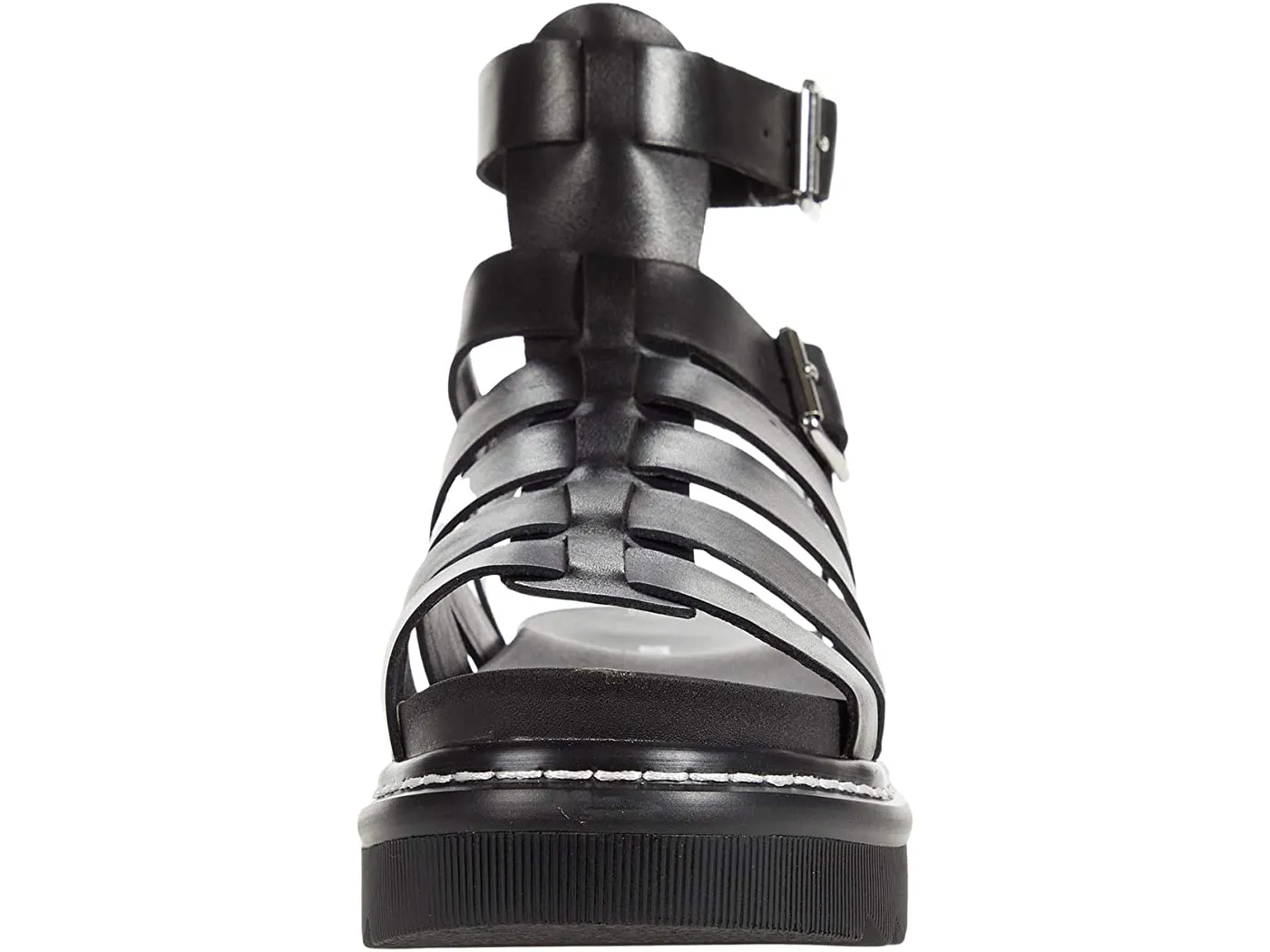 Steve Madden Women's Strappy Platform Sandal - Black BENE03S1