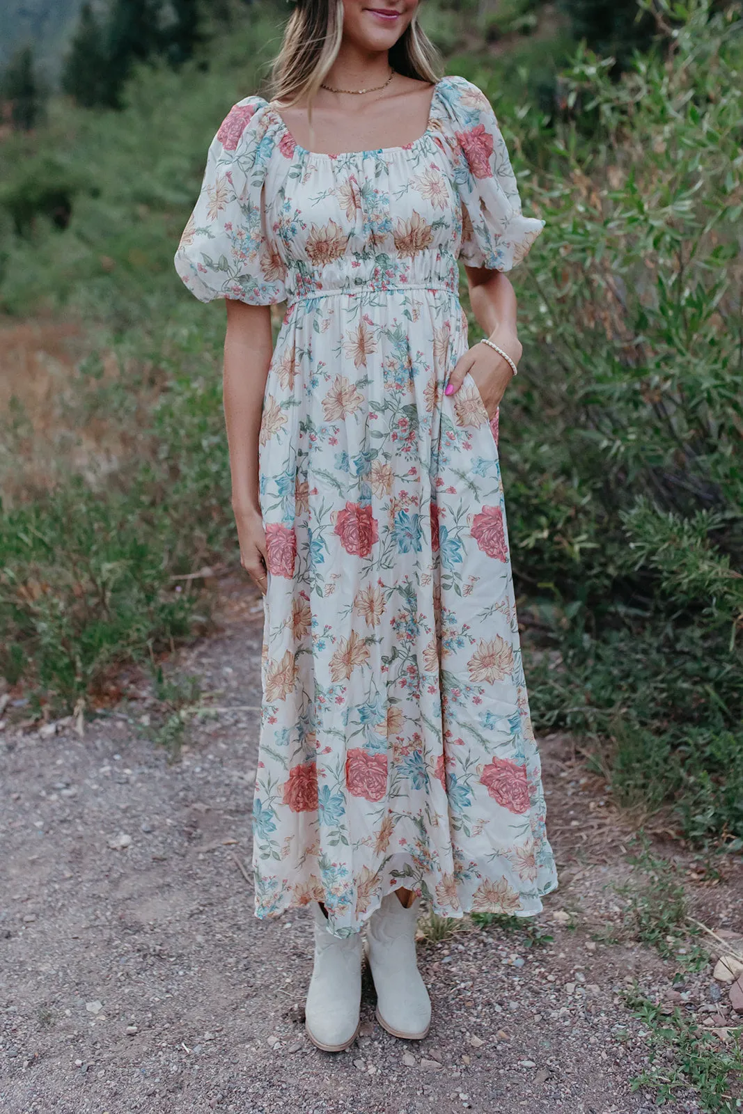 THE ANAYA ORGANZA DRESS IN CREAM