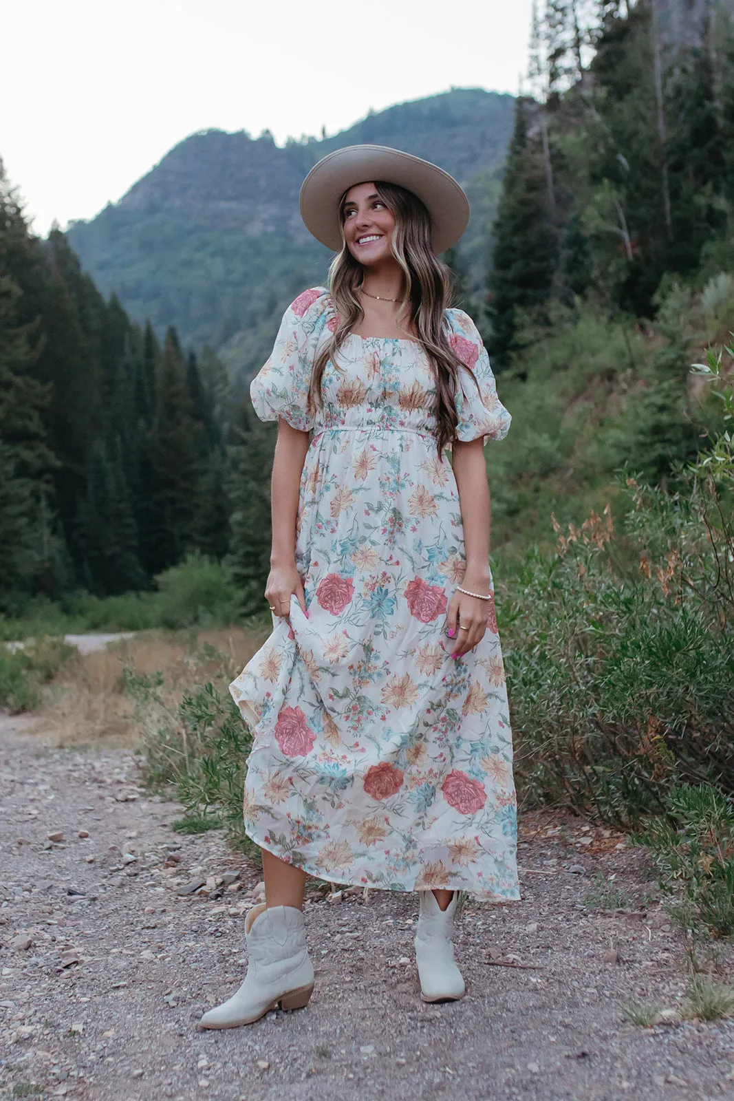 THE ANAYA ORGANZA DRESS IN CREAM