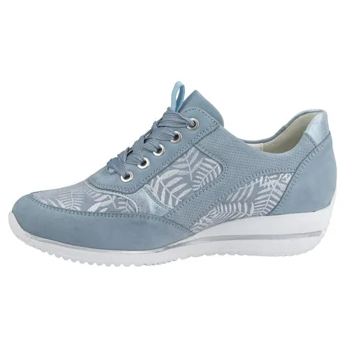 Waldlaufer Wide Fit Trainers - 980008 - Blue