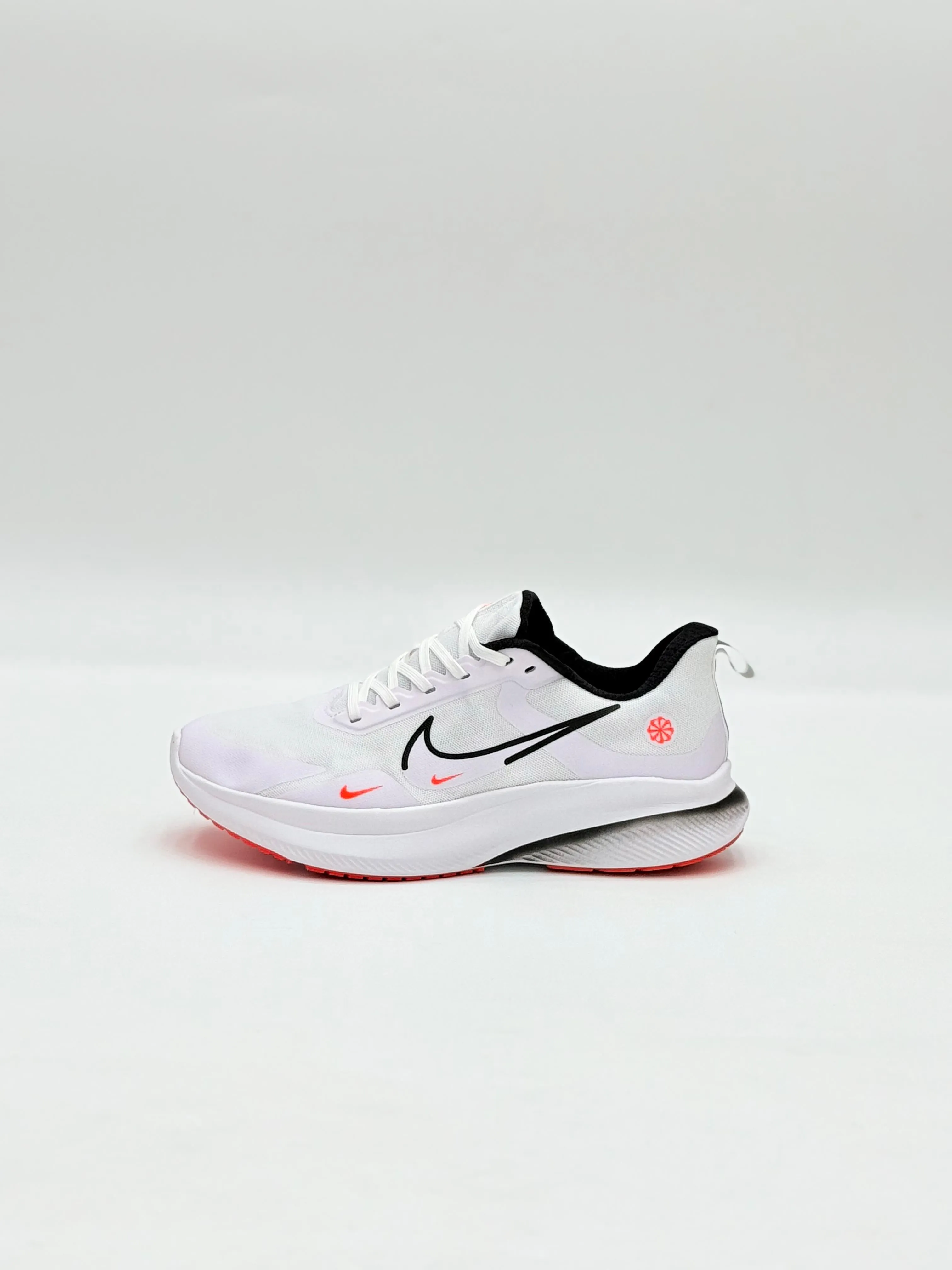 White & Coral Performance Sneakers – Lightweight & Stylish