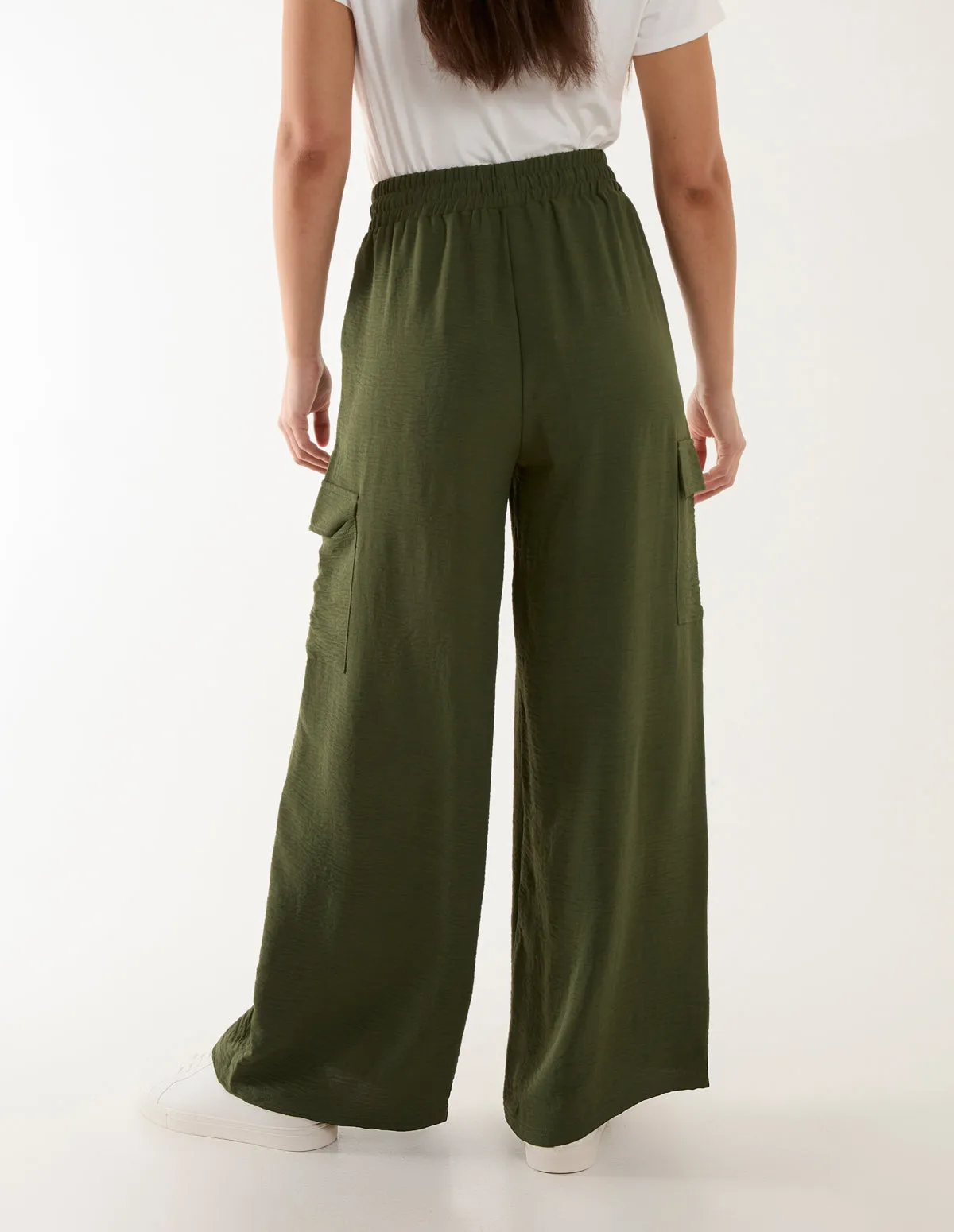 Wide Leg Combat Trousers