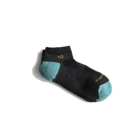 WIDE OPEN NO SHOW SOCKS CUSHION CHARCOAL - WOMENS