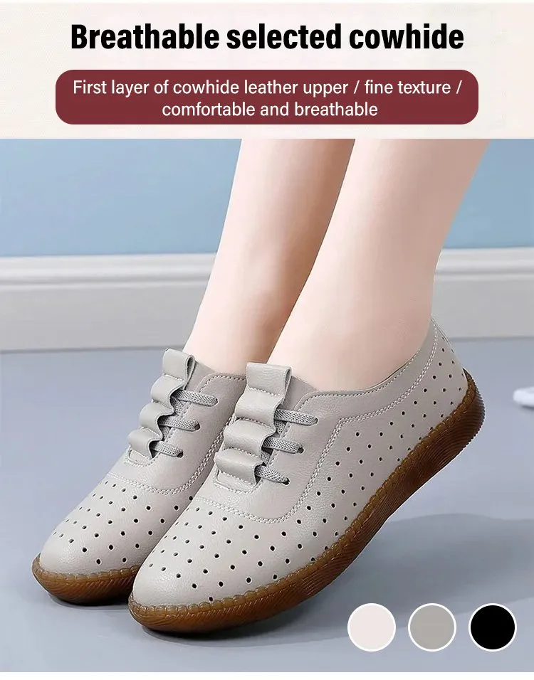 Women Retro Breathable Hollow Shoes