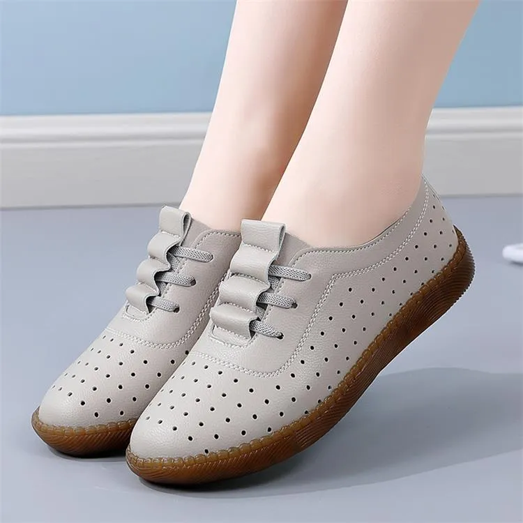 Women Retro Breathable Hollow Shoes