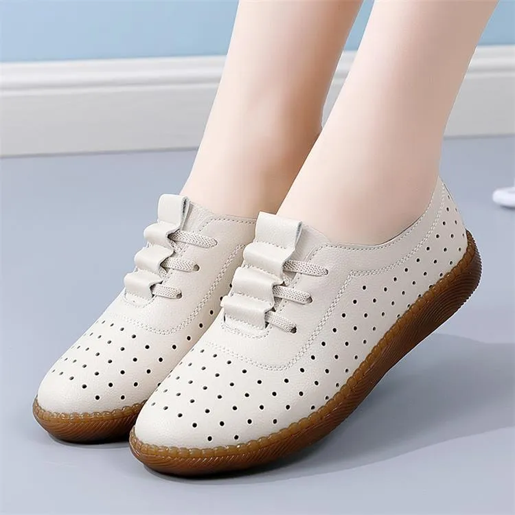 Women Retro Breathable Hollow Shoes