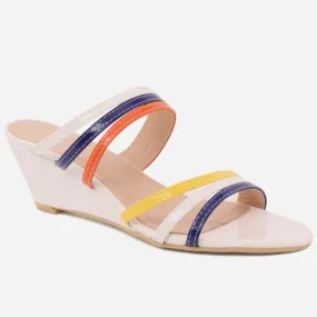 Women"LAWRENCE" Multicolor Slip On Sandals