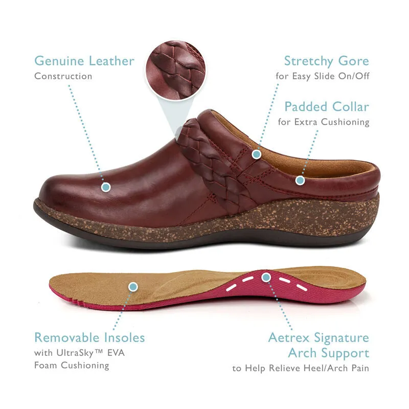 WOMEN'S AETREX LIBBY COMFORT CLOG | NAVY