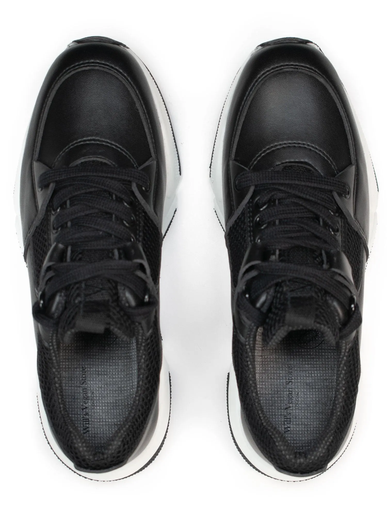 Women's Chicago Low Tops by Will's Vegan Shoes (White, Black)