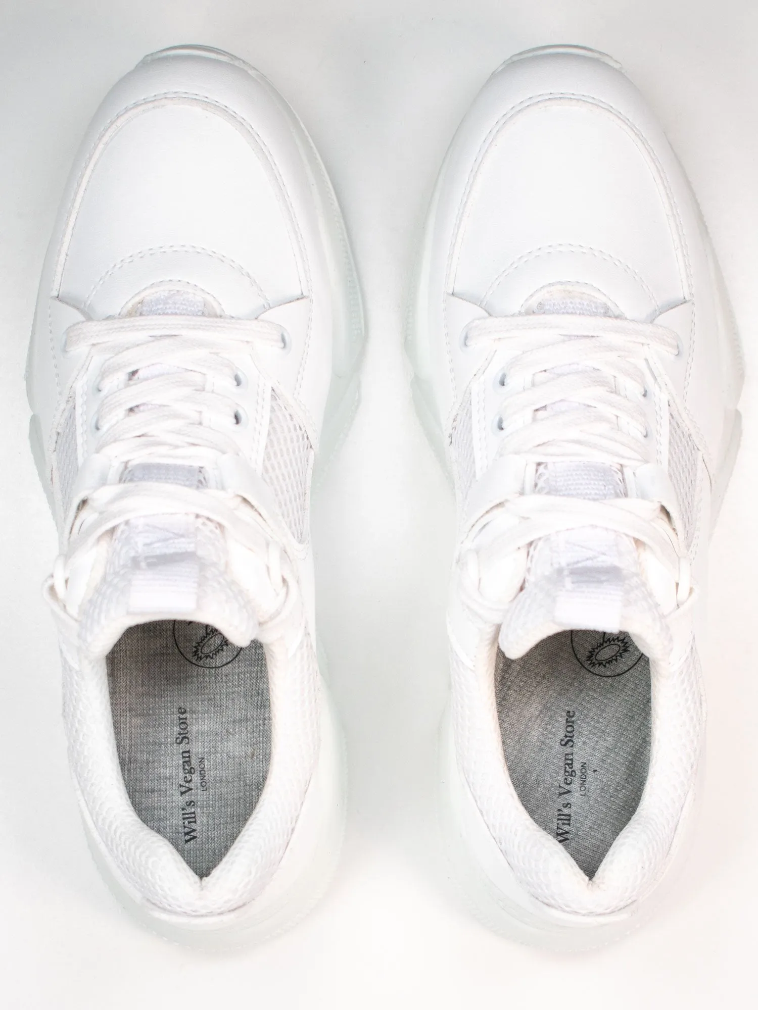 Women's Chicago Low Tops by Will's Vegan Shoes (White, Black)