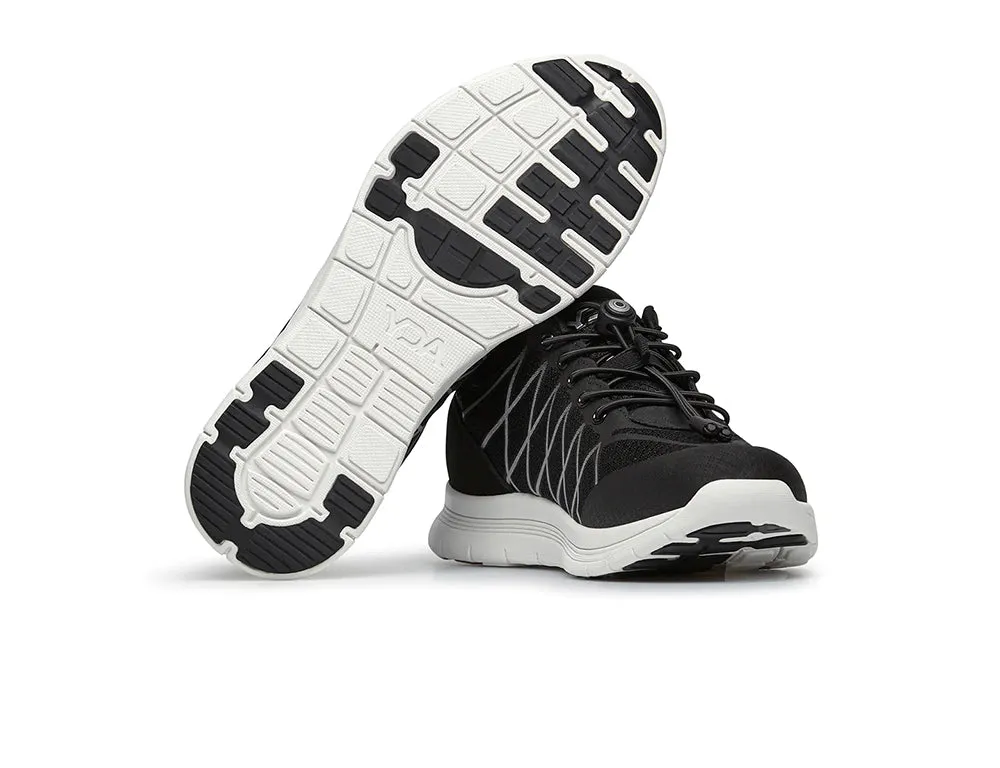 YDA Extra Wide Vault 2 Black Trainers